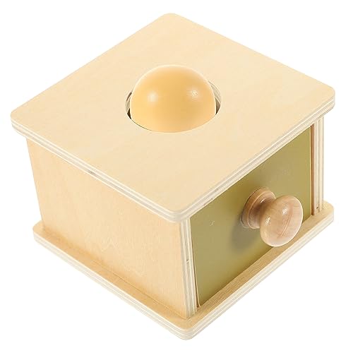 ERINGOGO 1 Juego De Caja De Juguete De Madera Juguete con Forma Geométrica Juguete para Bebé Juguete De Entrenamiento De Habilidades Motoras De Madera
