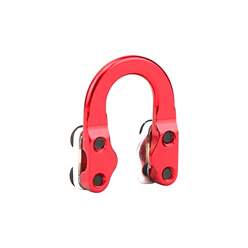Hrchcg Archery Compound Bow D Loop Aluminum U Ring Buckle D Rope Hunting Shooting Bow And Arrow Accessories D Loop Use With Bow Release (Red) #TOP1