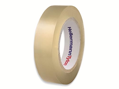 HELLERMANN TYTON HTAPE-FLEX15-15x10 Cinta adhesiva de PVC transparente para interior y exterior 10 m HTAPE-FLEX15-15x10 Transparente
