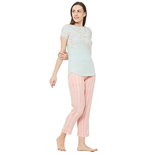 Image of Sweet Dreams Women's Cotton Printed Night Suit Set