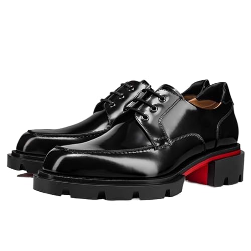EXAMEEEU EXAMEEEU Dress Shoes for Men - Stylish Leather Casual Footwear for Everyday Wear, Black