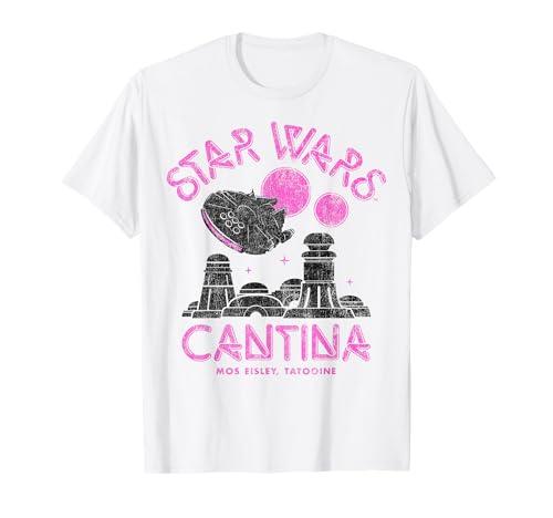 T-shirt Star Wars Millennium Falcon Cantina haut coton noir motif vintage original