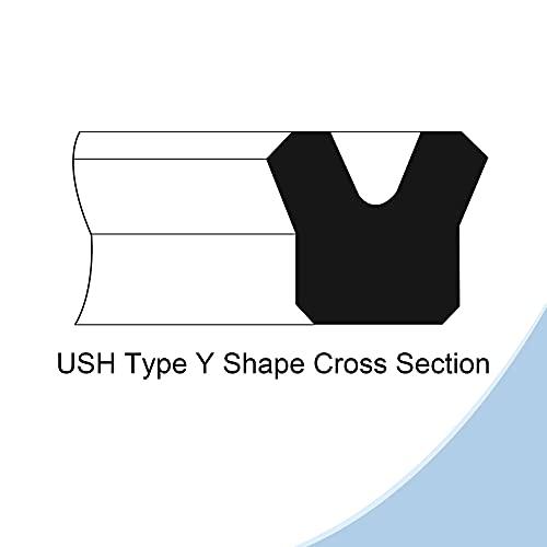 Meccanixity Ush Radial Shaft Seal 18Mm Id X 26Mm Od X 5Mm Width Nitrile Rubber Oil Seal, Black #TOP2