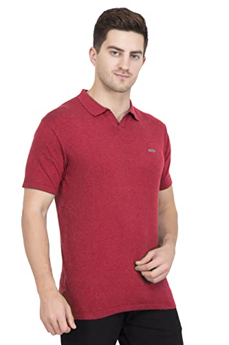 Image of GODFREY Half Sleeve Cotton Polo T Shirt for Man with Pocket - Regular fit Men Tshirts