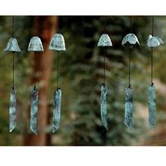 Adjustable Modern Green Metal Bell Wind Chimes Set