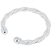 (TM) Solid Silver SG925 Femmes Femmes Type de déformation Bracelet Bracelet Bijoux