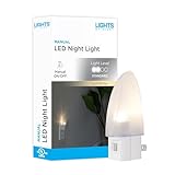 Lights By Night Manual On/Off Night Light, LED, Soft White, Ideal for Bedroom, Bathroom, Hallway, Stairs, Pantry and Laundry Room, 11140