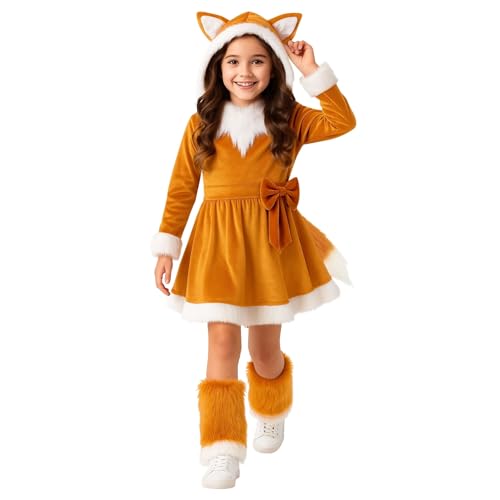 Morph Fox Costume for Girls Baby Dress Up Furry Toddler
