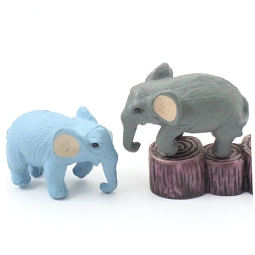 Yardwe 8 Stück Teiliges Desktop Dekoration aus Hochwertigem Material Niedliche Tischornamente für Wohnzimmer Kreative DIY Tierfiguren in Blau und Stilvolle Heimdekoration