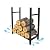 BiggerFire Firewood Rack, 2 FT Firewood Holder Steel Firewood Stand for Logs Stacking Aid, Fire Wood Rack Log Storage for Fireplace Indoor Outdoor