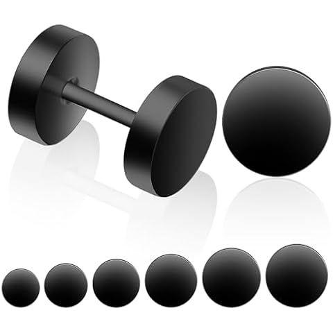 Black Stud Earrings for Men by Lusofie Cover