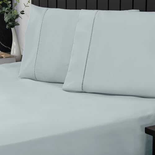 Jogo de Cama Casal Percal 400 Fios Ponto Palito 03 Peças, Antiácaro, Anti-p...