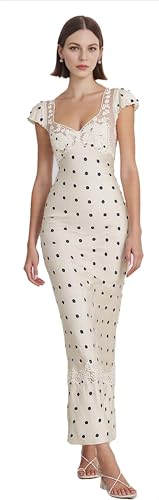 Robe romantique blanche à pois pour sublimer votre silhouette