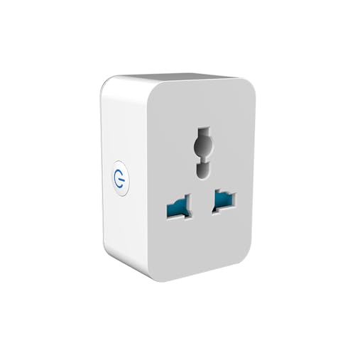 Enchufe Inteligente, Enchufe Inteligente Tuya WiFi Control de Voz Enchufe Inteligente Remoto para Teléfono Móvil Enchufe de Sincronización Multifunción Soporte para el Hogar 10A