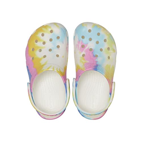 Image of Crocs Unisex Kids Classic Tie Dye Graphic Clog