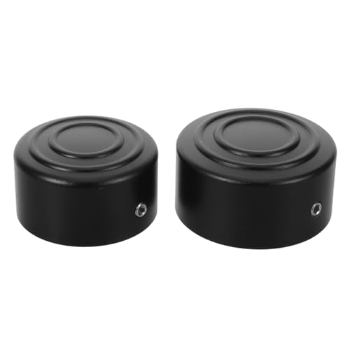 Tapas de tuerca para eje de motocicleta MAGICLULU en aleación de aluminio negro mate de 2 piezas
