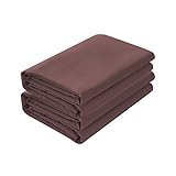 Basic Choice 2-Pack Flat Sheets, Breathable Series Bed Top Sheet, Wrinkle, Fade Resistant - Twin, Brown