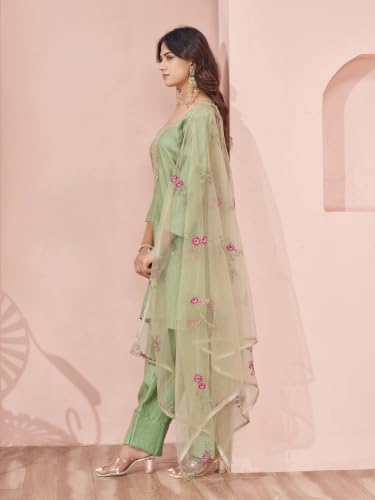 Image of Womanista Farshi Salwar Suit for Women| Farsi Kurta Set with Dupatta