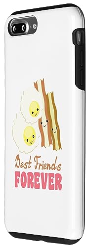 Image of iPhone 7 Plus /8 Plus Cute Kawaii Eggs and Bacon BFF Best Friends Forever Case