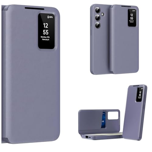 Coque Galaxy A56 Smart View pour protéger l'écran et ranger une carte