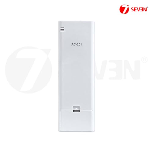 Image of 7SEVEN Compatible with Blue Star Split Ac Remote Suitable Only on 1 1.5 Ton Inverter AC with Part Number BI-5CNHW12QATU BO-5CNHW12QATU and Model of Remote 201, Match Key by Key Functionality