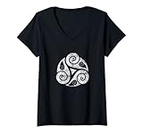 Photo Gallery donna l albero di yggdrasil vichingo triskelion triceltico a spirale tripla maglietta con collo a v Photo Gallery donna l albero di yggdrasil vichingo triskelion triceltico a spirale tripla maglietta con collo a v