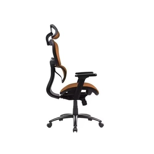 Ergonomic Mesh Swivel Office Chair, Adjustable Hight Computer Chair Task Chair With 3D Adjustable Armrests, Adjustable Headrest And Lumbar System, High-Back Executive Chair Desk Chair, Orange #TOP3