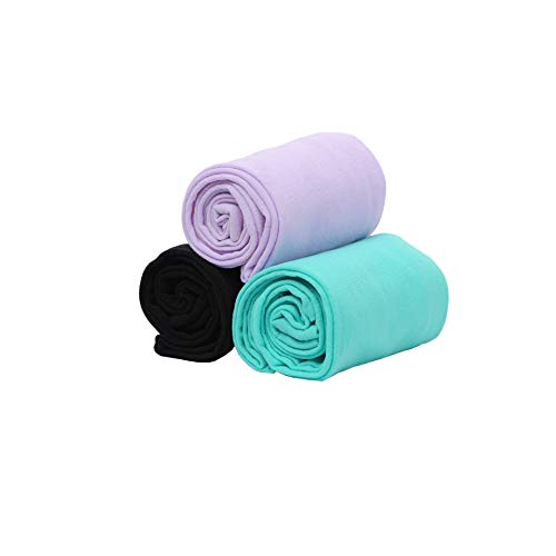 Image of EVERSWE 3 Pairs Pack Girls Microfiber Tights Multiple Colors