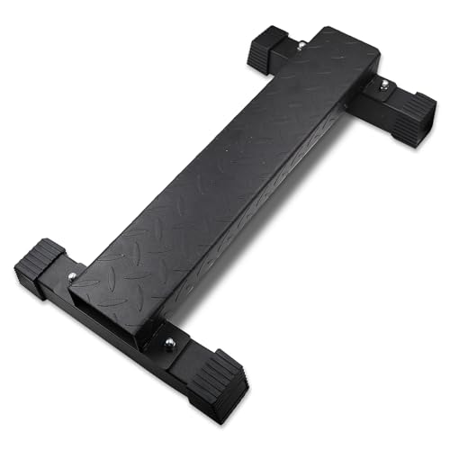 10,4 cm hohe Stahl-Wadenhebestange – breite Wadenhebemaschine zum Dehnen, Kniebeugen und Fußdehnen – rutschfester massiver Stahlblock für verbesserte Stabilität