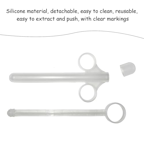 JDNFKG 3 Stücke Schmiermittel Applikator, Plastische Spritze, Wiederverwendbar, Paare Vorräte.