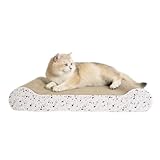 Bone Cat Scratcher - 25' Double-Sided with Catnip, Durable Cardboard for Large Cats​