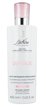 Bionike Defence - Latte Detergente Viso per Pelli Sensibili e Intolleranti, Struccante Viso e Occhi Senza Risciacquo, Dona Idratazione e Morbidezza alla Pelle, 400 ml