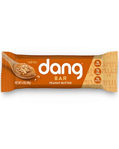 Dang Keto Bar | Peanut Butter | 12 Pack | Keto Certified, Vegan