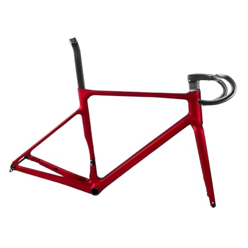 T1100 �y�ʃJ�[�{�����[�h�o�C�N�t���[�� T47 �n���K�[�X���[�A�N�X�� 142*12 �~�����[�g��(Transparent Red,49cm Glossy)