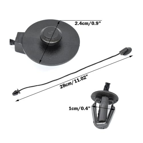 Clips para correa de elevación de maletero Ford Focus 3 Hatchback, soportes de repisa estables 2
