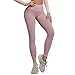 QAZX Nahtlose Yoga Fitnesshose FüR Damen, Sport Leggings Mit Tasche, Yogahose Sportleggings Bauchkontrolle Leggins Po Push Up Blickdicht Booty High Waist Angenehm Weiche FüR Radfahren Fitness Laufen