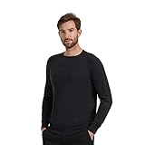 GreenMount Men's 100% Worsted Cashmere Raglan Sweater Long Sleeves Crewneck Sweater for Spring Summe