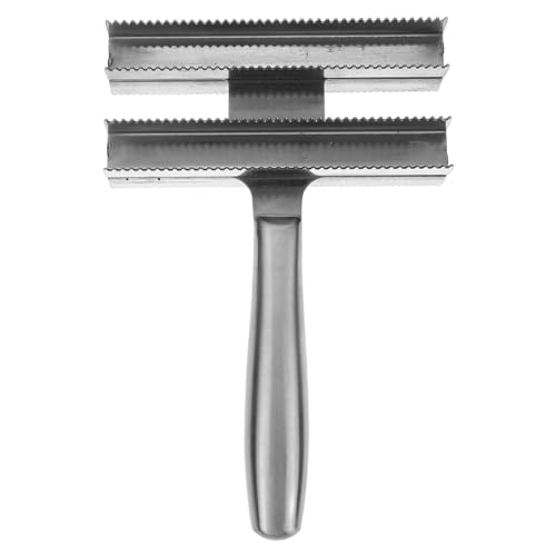 Cepillo para caballos de acero inoxidable CHICAMPERA para eliminar barro seco y nudos del pelo
