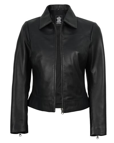 Image of Decrum Vintage Style Real Lambskin Casual Leather Jackets for Women