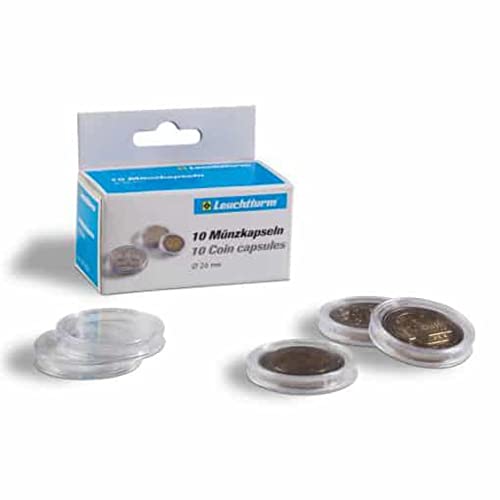 Cápsulas Redondas para Monedas 18mm Paquete de 10
