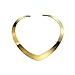 High Polished Stainless Steel Necklace Love Choker Heart Shape Women Statement Jewelry