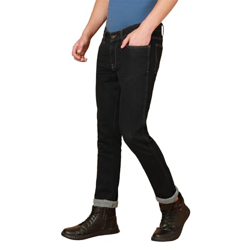 Image of Wrangler Men's Blue Fitted Fit Low Rise Jeans