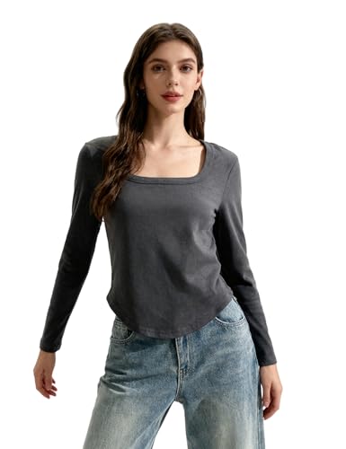 Image of Venzina Women's Thermal Top Double-Sided Fleece Long Sleeve T-Shirt Warm Soft Stretchable Slim Fit Base Layer for Fall & Winter I Casual, Office