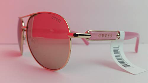 GUESS GU7295 Shiny Rose Gold/Bordeaux Mirror One Size2