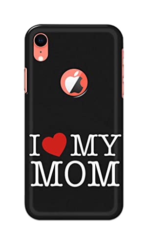Image of PRINTFIDAA I Love My Mom Hard Back Cover for Apple iPhone XR Logo (6.1 inch), A2105, A1984, A2107, A2108 Back Cover -(P6) KAT1006
