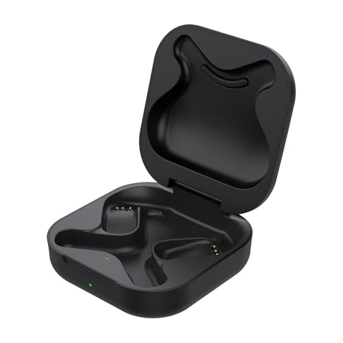 Qzdtue Earplugs Charging Case Replation, Portable Wireless Earbuds Charger, Protective Charging Storage Case, tamaño alrededor de 6,5 x 6,5 x 2,7 cm, ideal para deportes y uso diario. Color negro