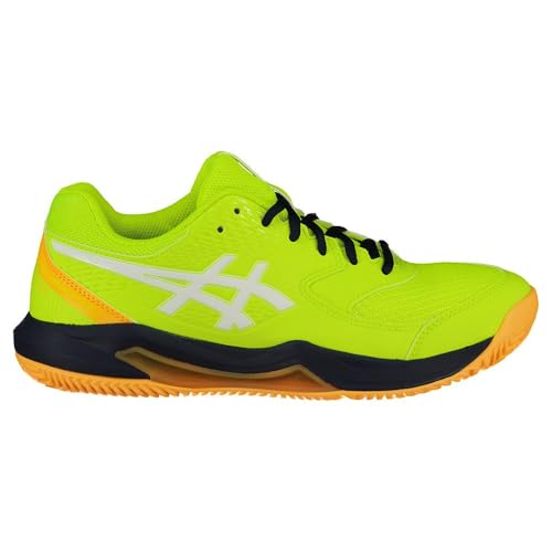 ASICS Men's Gel-Dedicate 8 Padel Sneaker, Safety Yellow/White, 5 UK