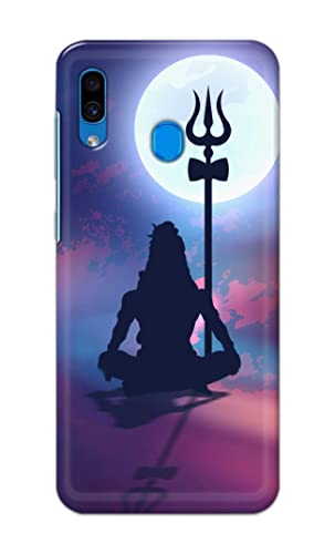Image of Printed Hard Back Cover Case for Samsung Galaxy A20 | Samsung Galaxy M10s Back Cover (Lord Shiva) -702