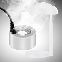 AGPTEK Aluminum Mini Mist Maker Fogger Water Fountain Pond Fog Machine Atomizer, Perfect for Halloween, Christmas and Other Holidays