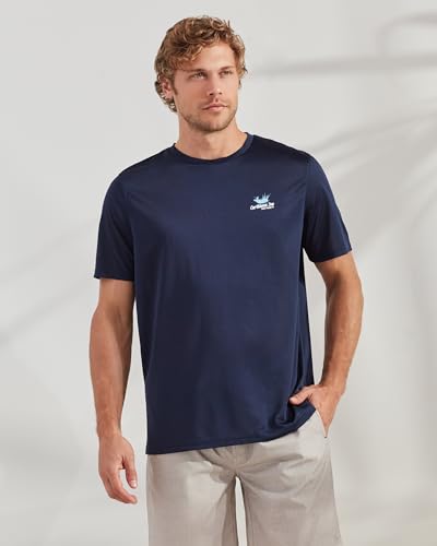 CARIBBEAN JOE Men's Rash Guard, Saltwater Therapy Long Sleeve Sun Protection Swim, Beach and Fishing T-Shirt Top2